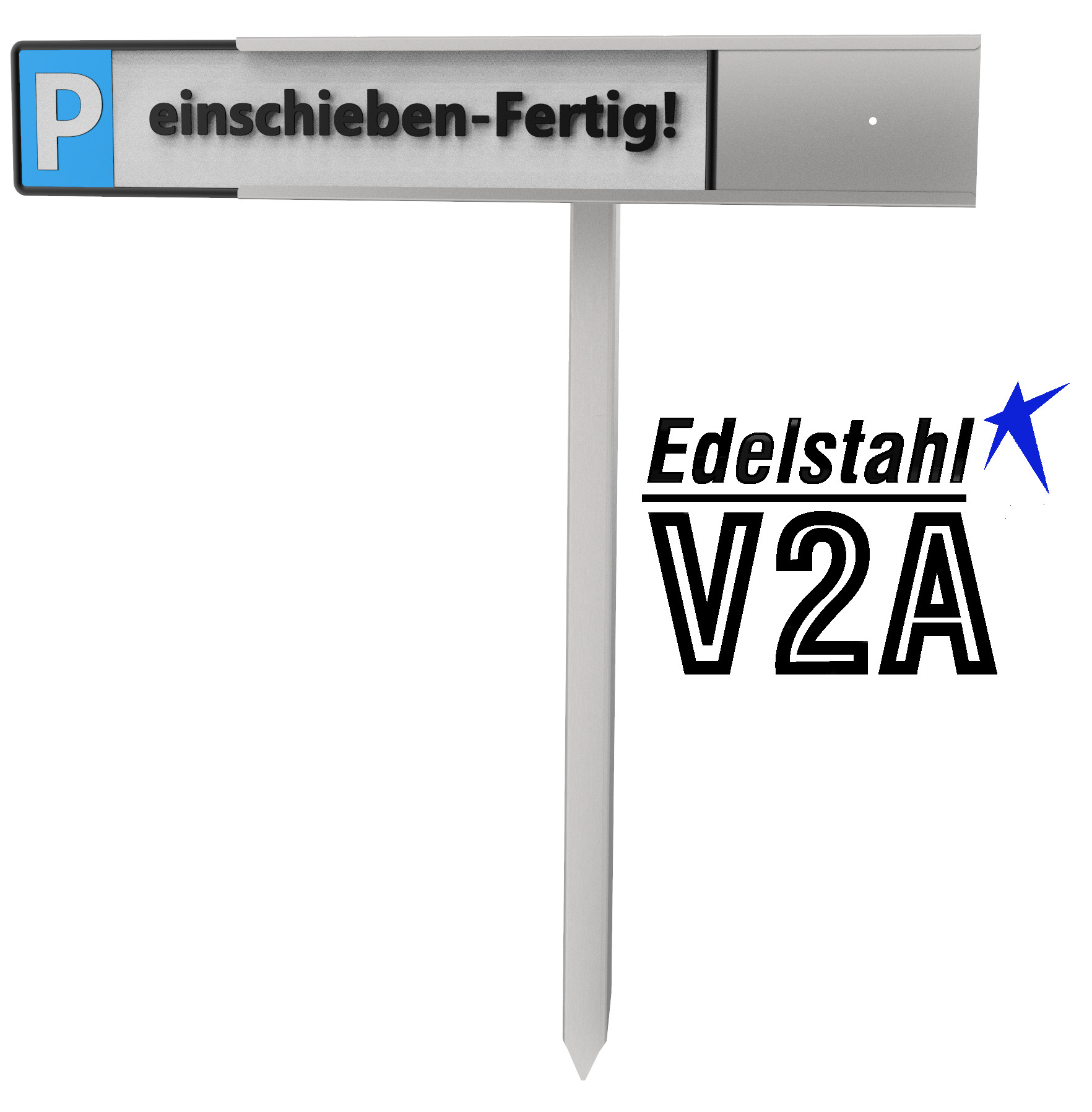 Parkplatz: Parkplatzschild RESERVIERT Kennzeichen zum Stecken