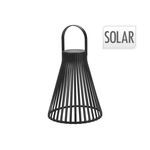 Solar Laterne Poly schwarz 23,5xø20cm