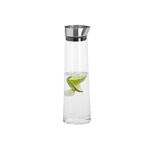 blomus Wasserkaraffe Acqua Edelstahl matt/Glas/Silikon 1000 ml 30cm Ø9cm