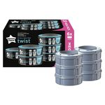 TOMMEE TIPPEE Nachfüllkassette Twis &Click + Sangenic Tec Windeleimer 6er Set