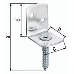 Flechtzaunhalter 83x32x30x38mm TZN L-Form GAH - VPE: 100