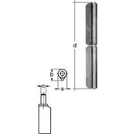 Profilrolle Band-L.100mm STA blk Stift-Ø 8mm GAH - VPE: 24