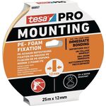 Montageband Mounting PRO PE-Fixation 66957 weiß L.25m B.12mm TESA