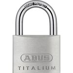 Zylindervorhangschloss 64TI/50 Schlosskörper-B.50mm Titalium versch.-schl.ABUS