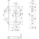 ZT-Einsteckschl.0515 BAD 20/ 65/78/8mm DIN R VA rd Kl 3 Zinkdruckgruss BKS