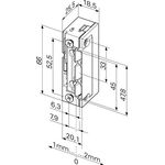 Elektrotüröffner 118EY13 ProFix 2 10-24 V AC/DC Stand.DIN L/R m.FaFix ASSA ABLOY