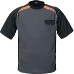 T-Shirt Gr.XL dunkelgrau/schwarz/orange