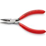 Flachrundzange L.125mm flach/rund ger.pol.Ku.-Überzug KNIPEX