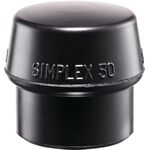 Schonhammerkopf SIMPLEX Kopf-Ø 60mm Gum.schwarz mittelh.HALDER