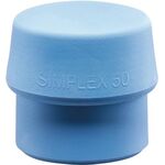 Schonhammerkopf SIMPLEX Kopf-Ø 50mm TPE-soft blau weich HALDER