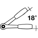 D.-Knarre 2093 Z-84 1/4 Zoll 20 Z.L.129mm m.umsteckbaren 4-KT.GEDORE