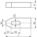 Spanneisen DIN 6314 f.T-Nut 10mm L.80mm AMF