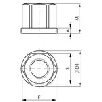 Sechskantmutter DIN 6331 M10 SW 17mm gedr.u.gefräst Festigkeit 10 AMF