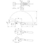 Verschlussspanner Nr.6847 Gr.1 horiz.AMF