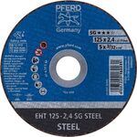 Trennscheibe SG STEEL D125x2,4mm ger.STA Bohr.22,23mm PFERD - VPE: 25