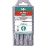 Hammerbohrersatz 4Power 5-tlg.SDS-plus Multipack HELLER