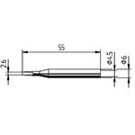 Lötspitze Serie 162 meißelförmig B.2,6mm 0162 KD/SB ERSA