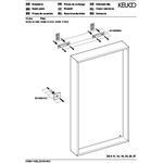 Keuco Kristallspiegel PLAN sil-gebz-elo 460x850x105mm