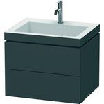 Duravit Waschtischunterbau L-CUBE m WT Vero Air 500x600x480mm 3 HL pi silv