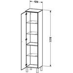 Duravit Hochschrank BRIOSO 1770x420x360mm G. Frontfarbe TA li grp m