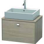 Duravit Konsolenunterschrank BRIOSO Griff chrom 442x720x480mm pine silver