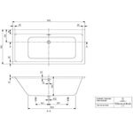 V&B Whirlpoolsystem SUBWAY m BW R-eck 1900x900 Tech. Pos 2 we