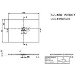 V&B Duschwanne SQUARO INFINITY R-eck1200x900x40mm anthrazit