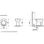 Laufen Stand-WC LAUFEN PRO Flachspüler, 6 l weiß