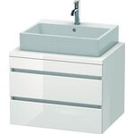 Duravit Konsolenunterschrank DURASTYLE 512x700x548mm weiß matt/basalt matt