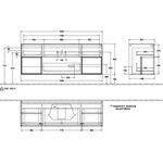 V&B Waschtischunterschrank FINION 1600x603x501mm Regal anthr. ma anthr. ma