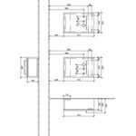 V&B Waschtischunterschrank AVENTO 514x340x202mm Ans li Crystal White