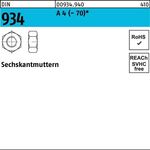 Sechskantmutter DIN 934 M10 A 4 (- 70) 250 Stück - VPE: 250