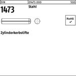 Zylinderkerbstift DIN 1473 10x 32 Stahl 25 Stück - VPE: 25