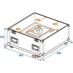 ROADINGER Flightcase Spiegelkugel 75cm