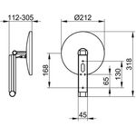 Keuco Kosmetikspiegel iLook_move d= 212mm bel ni gebü