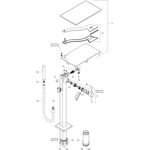 Einhebel-Wannenmischer AXOR MASSAUD DN 15, bodenstehend chrom