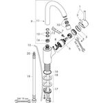 HG Einhebel-Waschtischmischer TALIS S mit Zugknopf-Ablaufgarnitur 1 1/4Zoll chro