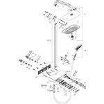 Showerp RAINDANCE SELECT E 300 3jet ST DN 15 weiß/chrom