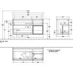 V&B Waschtischunterschrank FINION 1200x603x501mm Regalele. Peo White Matt