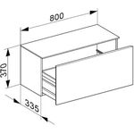 Keuco Sideboard ROYAL REFLEX 800x370x335mm weiß