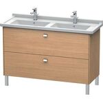 Duravit WT-Unterbau BRIOSO COMPACT Griffe chr 693x1220x469mm betongrau matt