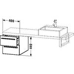 Duravit Konsolenunterschrank X-LARGE 440x400x548mm leinen