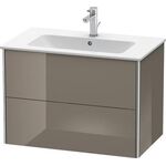 Duravit Waschtischunterbau XSQUARE 560x810x478mm flannel grey hochglanz