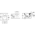 V&B Wand-WC SUBWAY 2.0 comfort ti. 410x580mm spülrandl DF we C+