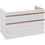 V&B Waschtischunterschrank VENTICELLO 953x590x502mm Griff Copper White Wood