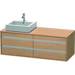 Duravit Waschtischunterbau KETHO 550x1400x496mm Be li europäische eiche