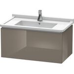 Duravit Waschtischunterbau L-CUBE 469x820x408mm flannel grey hochglanz