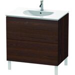 Duravit Waschtischunterbau L-CUBE 534x820x704mm nussbaum gebürstet