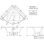 V&B Whirlpoolsystem SQUARO Slim Line Hydropool Entry Tech. Pos 1 we