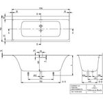 V&B Whirlpoolsystem SUBWAY 3.0 A COM m SilentFlow Tech. Pos 2 St white